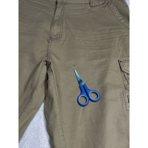 Vintage Bugle Boy Cargo Pants Tan Beige Loose Baggy Skater Y2K Men's Size 38x30 - Picture 3 of 9
